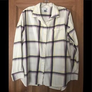 Old Navy Large Boyfriend Flannel